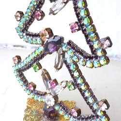 チェコビジュー　魅惑的なツリー　Czech Glass Beads 1個 6枚目の画像
