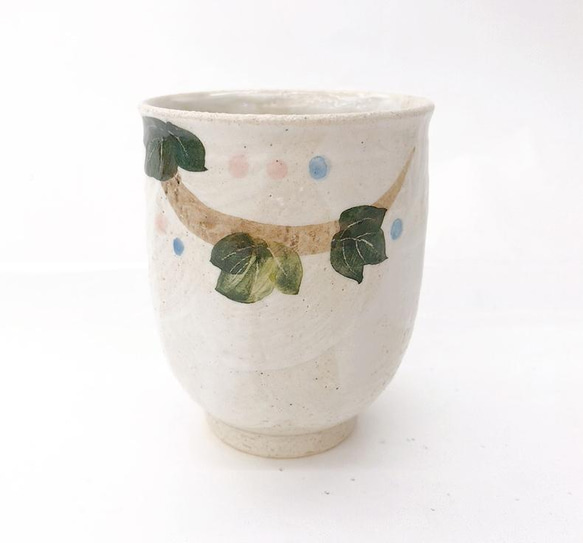 【清水焼】　繋がるふくろう　湯呑 (3羽) 2枚目の画像