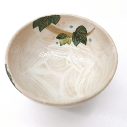 【清水焼】　繋がるふくろう　飯碗 (3羽) 2枚目の画像