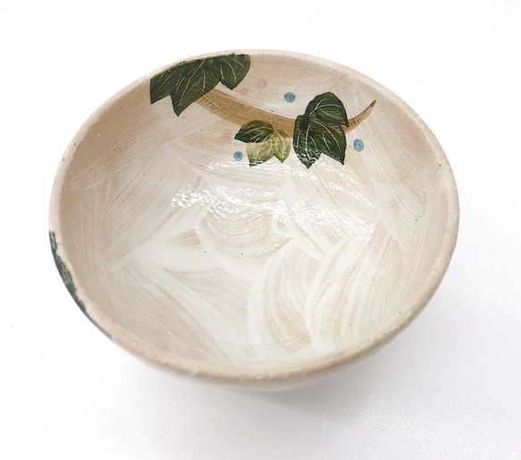 【清水焼】　繋がるふくろう　飯碗 (3羽) 2枚目の画像