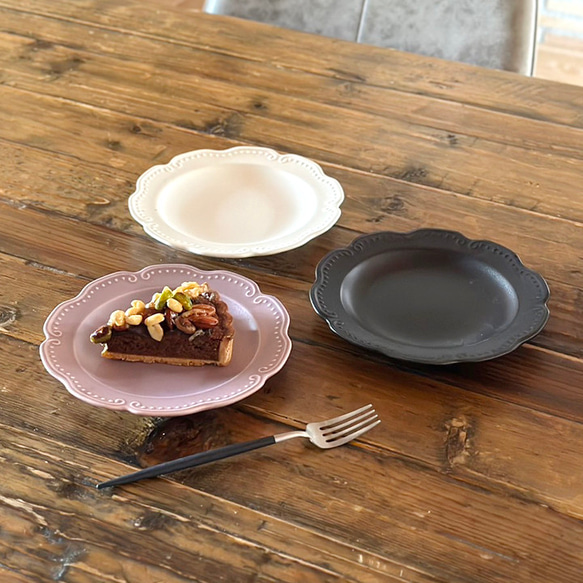 リーフリム フラワープレート（17.5cm） 7color /r98 11枚目の画像