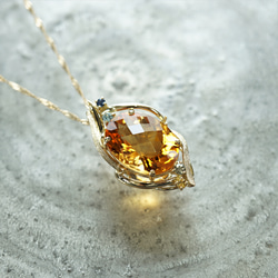 K18YG 大粒シトリンペンダント＜ヘッドのみ＞ ネックレス・ペンダント