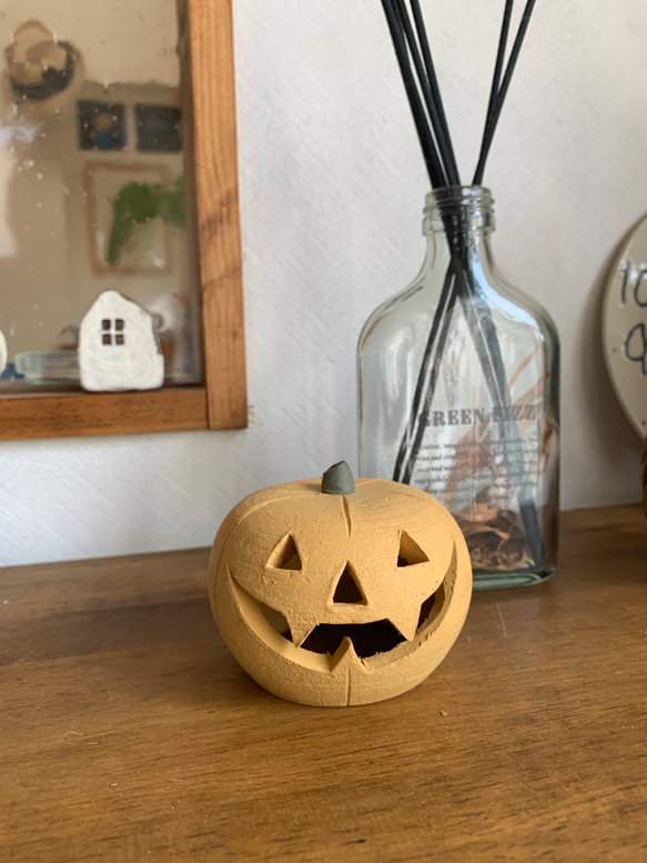 1ジャックオーランタン ライト付き キャンドル・キャンドルホルダー