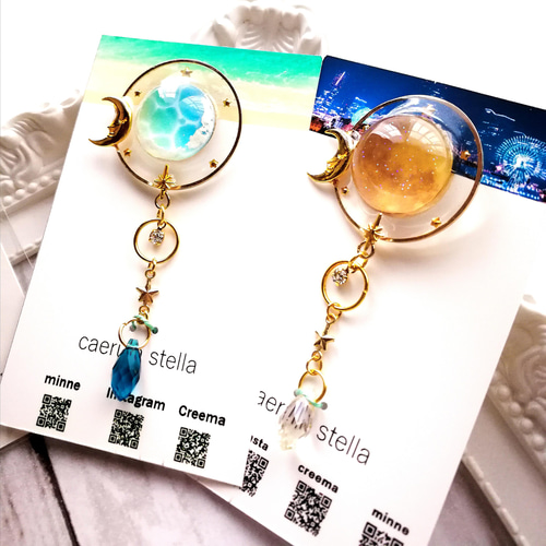 惑星オーシャンのポニーフック 】 雑誌掲載 レジンアクセサリー