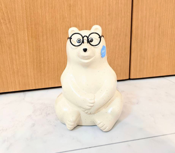 しろくま貯金箱 黒縁メガネ その他置物 ..ro-ro..petit nid 通販