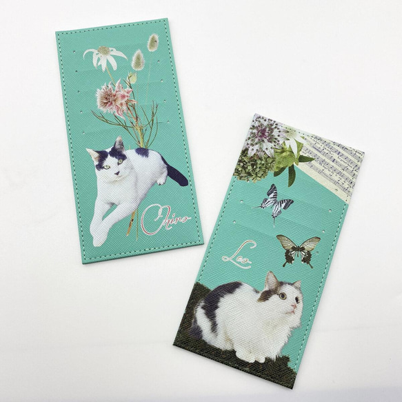 世界にひとつ うちの子 オーダーメイド インナーカードケース 親ばか  犬 猫 カードホルダー　写真　ペット　カード収納 3枚目の画像