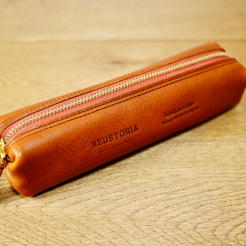 ボタニカルウエディング 【ハンドメイド】本革 デブペンケース 水シボ