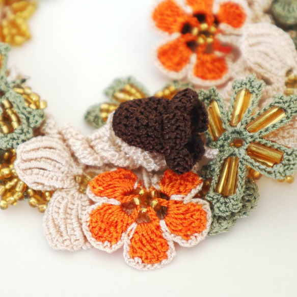 OYA crochet bracelet [BIJOU] Golden Savanna 第3張的照片