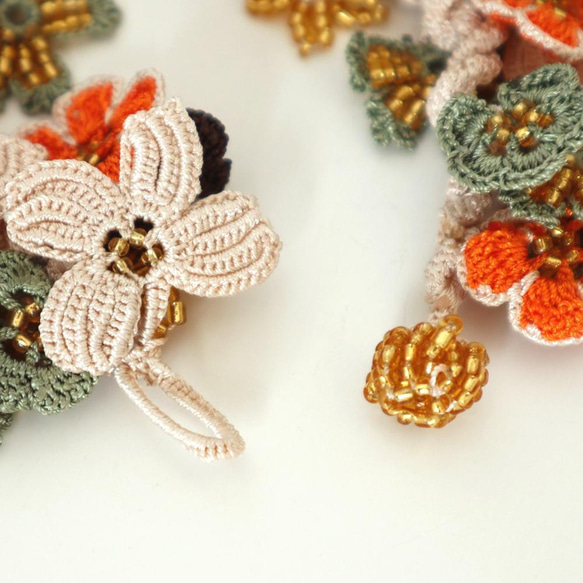 OYA crochet bracelet [BIJOU] Golden Savanna 第4張的照片