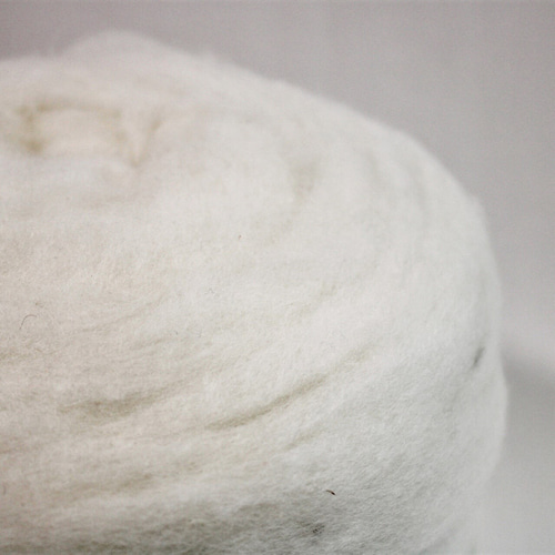 ニュージーランドメリノウール スライバー ナチュラルホワイト 100g