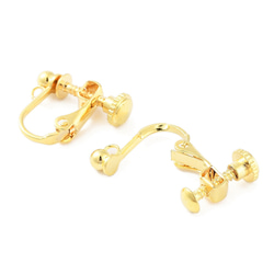 《316サージカルステンレス》10個5ペア　　金属アレルギー対応　イヤリング　ネジバネ　18Kゴールド/シルバー 　 3枚目の画像