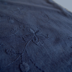 こども浴衣S／魔女の宅急便カラー／紺ネイビー刺繍／木綿(コットン)／子供着物／一つ身／園児〜小学生 1枚目の画像