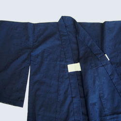 こども浴衣S／魔女の宅急便カラー／紺ネイビー刺繍／木綿(コットン)／子供着物／一つ身／園児〜小学生 13枚目の画像