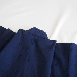 こども浴衣S／魔女の宅急便カラー／紺ネイビー刺繍／木綿(コットン)／子供着物／一つ身／園児〜小学生 15枚目の画像