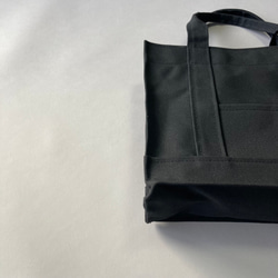 かるい通勤通学トートバッグ「oblong」ブラック 7枚目の画像