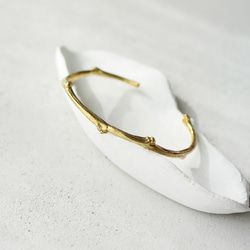 樹枝手鐲（金色） 第2張的照片