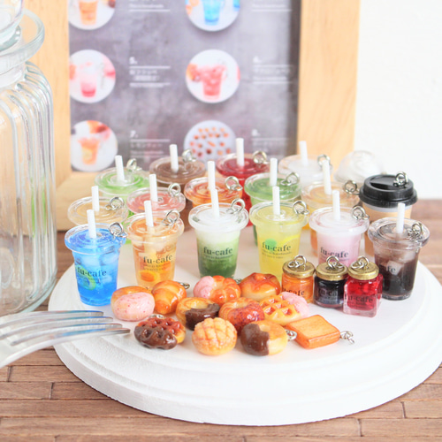 選べるfu-cafeミニチュアカフェカップシリーズ バッグチャーム 風花 