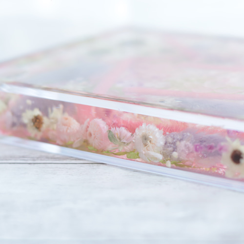 小さい小物入れ♡固まるハーバリウム No.27 8角形小物入れ固まるハーバリウム No.27 8角形小物入れ固まる