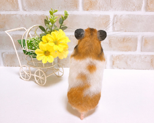 ゴールデンハムスター＆マスカット◇羊毛フェルト ゴールデンハムスター＆マスカット◇羊毛フェルト
