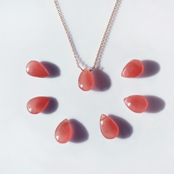 赤灯』オージャイトガーネットインクォーツとガーネットのマクラメ