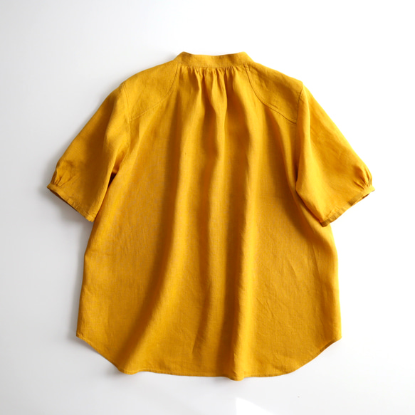 cook P blouse (white/mustard/blue) 13枚目の画像