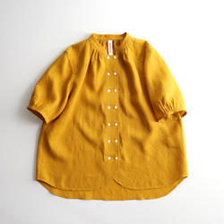 cook P blouse (white/mustard/blue) 10枚目の画像