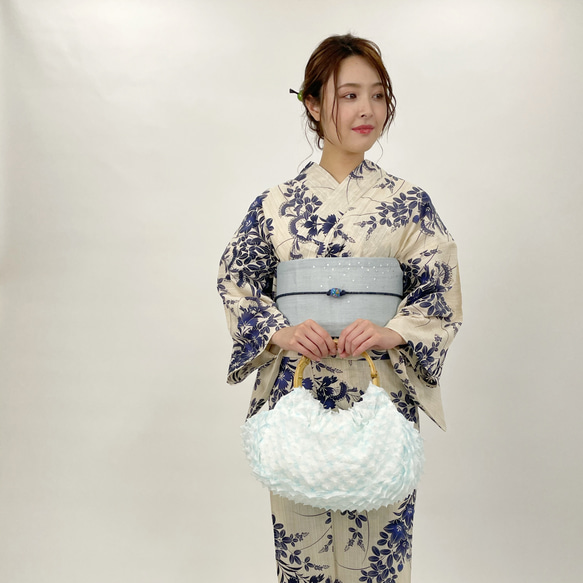 兵児帯 総絞り 兵児帯リメイク 総絞りドレープワンピース アンサンブル