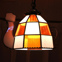 新作 ポットランプ ステンドグラス 照明 ランプ ペンダント 10枚目の画像