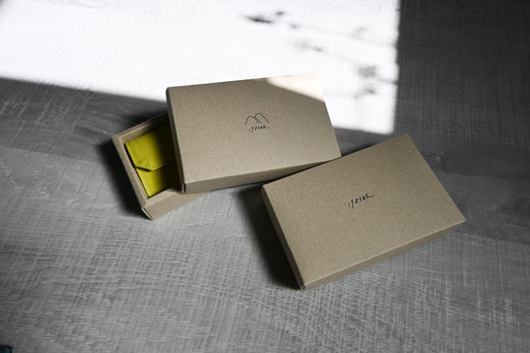 萊姆黃 帆布包 紙小包-超輕錢包 可水洗 無動物成分/天然纖維材質 手工製作 卡片夾 第9張的照片