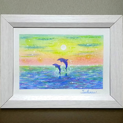 パステルアート Green Morning 森の朝 パステル画原画 絵画 T's Arts