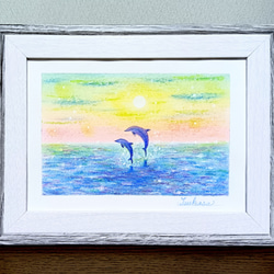 海の輝き パステル画 原画 パステル画 風景画 海の絵 絵画の通販 by ☆ハッピーカラー☆｜ラクマ