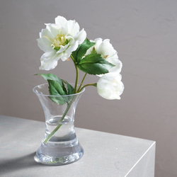 水換え不要）クリスマスローズの花瓶挿し ホワイト【フラワー