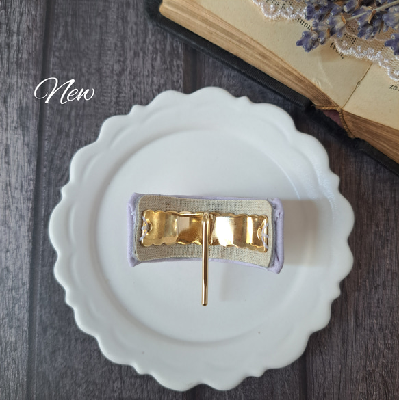 【いつもそばにご機嫌な時間を】　ラベンダーカラー華やかなブーケ刺繍　ポニーフック        Ω 人気・おすすめ｜使いやすい・旅行におすすめ 品質保証 全国発送 在庫限り