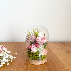 lavender✳︎ガラスドームアレンジ/ メッセージタグ / ラベンダー