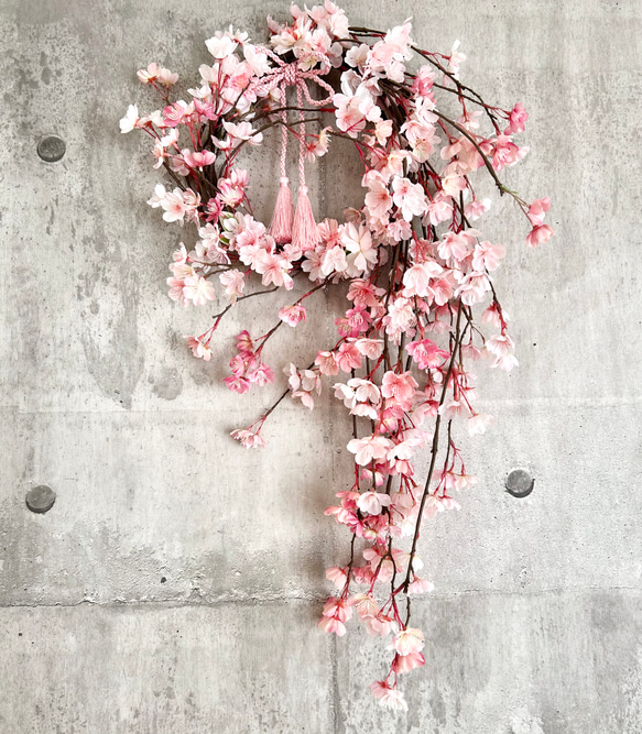 枝垂れ桜のリース VII「受注制作」 7枚目の画像