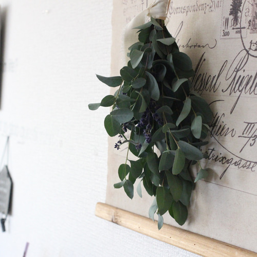 ユーカリとラベンダーのスワッグ ドライフラワー petit chocolat 通販