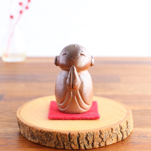 ⑤備前焼 お地蔵さん（小）笑顔ver.【陶器・置物】 その他置物 備前焼