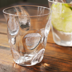 「透氷グラス」デザートカップ 透明 煌めき 和モダン 夏ギフト 上品 シンプル 梅雨 雨粒 雪結晶 3枚目の画像