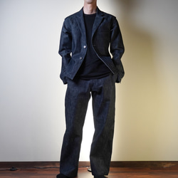 岡山県産デニムセットアップ（デニムジャケット＆セミワイドパンツ