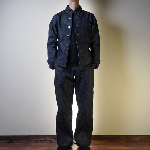 岡山県産デニムセットアップ（ボタンダウンGジャン＆セミワイドパンツ