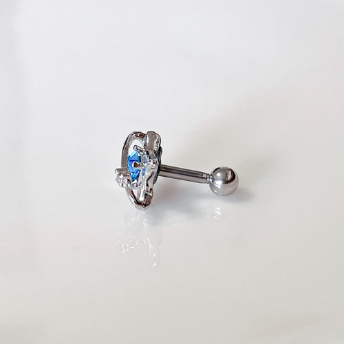 ブルースター 惑星 宇宙 星 ボディピアス 14G 16G 18G 軟骨ピアス 片耳