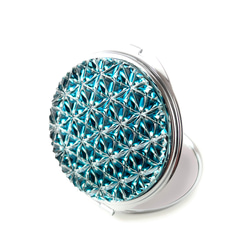 東京切子コンパクトミラー 星姫 青 Silver 手鏡 KILIKO 通販 7786897