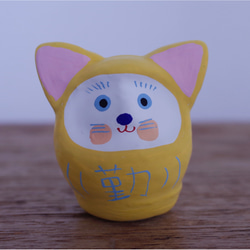 やる気まんまん顔(笑)のネコ置物！ 瑪瑙猫 素敵な逸品 その他