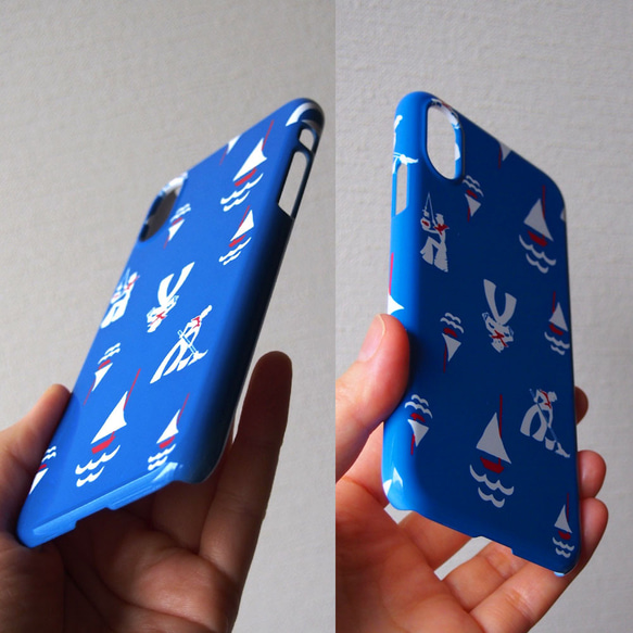 【SALE】マリン柄のiPhone6/6s/X/XSプラケース 6枚目の画像