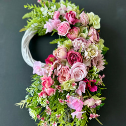 Rose green wreath IV「受注制作」 2枚目の画像