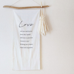 Love タペストリー 結婚式 バースデー ウェルカムスペース ウェディング ウェルカムボード 前撮り 誕生日 1枚目の画像