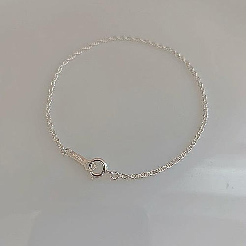 DELUXE チェーンブレスレット silver925 フックチェーン ブレスレット silver925 ユニセックス