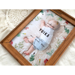 [命名書/クリア] ベビーポスター｜クリアポスター｜ボタニカル 10枚目の画像