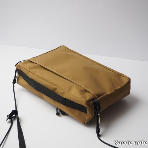 ハンドメイドハンドルバーバッグx-pac コヨーテブラウン