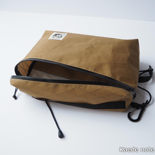 ハンドメイドハンドルバーバッグx-pac コヨーテブラウン